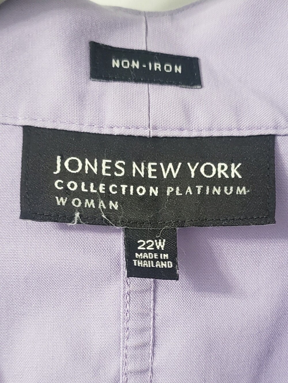 Jones New York, Collection Platinum Woman Sleeveless Lavender Blouse, 22W - Picture 7 of 10